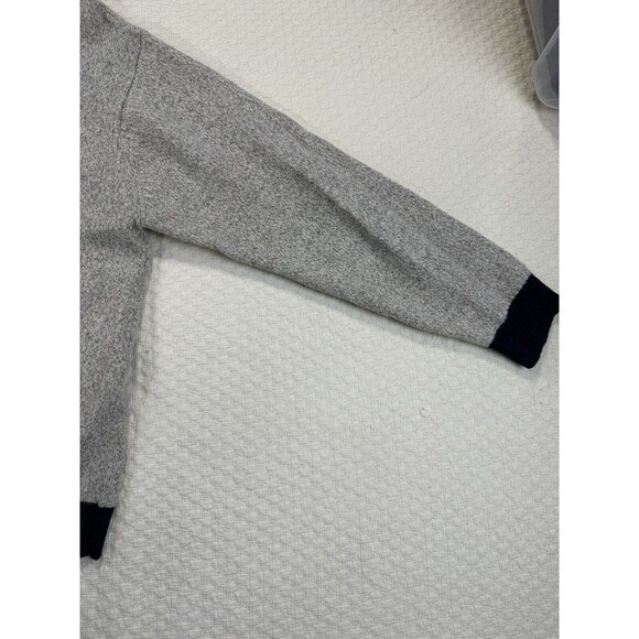 Structure V-Neck Sweater Tennis Lambswool | Cream & Blue‎ | Size X-Large - Picture 11 of 15